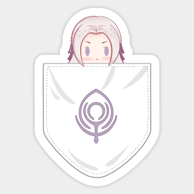 Pocket Edelgard Sticker by Venomic_Ink